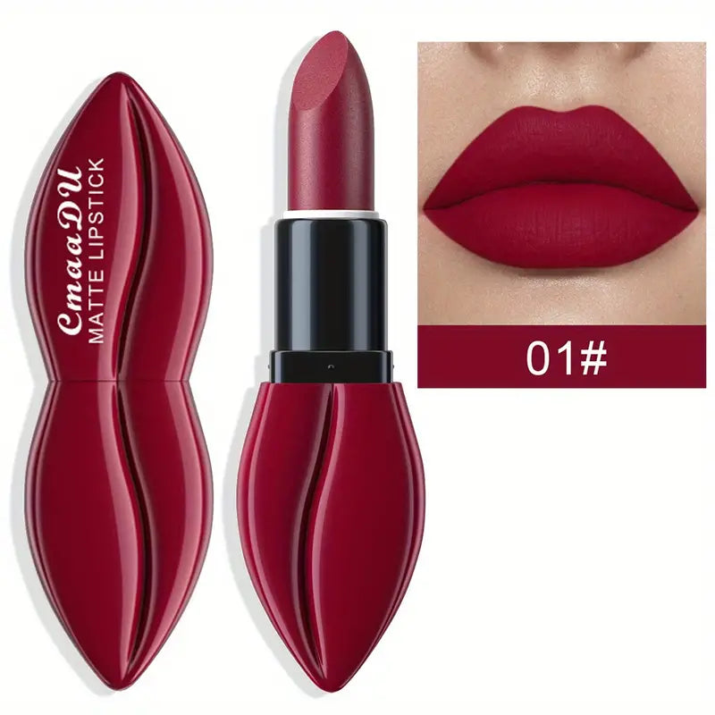 10 Color Matte Lipstick, Velvet Rich Color Long Lasting Waterproof Lipstick-2