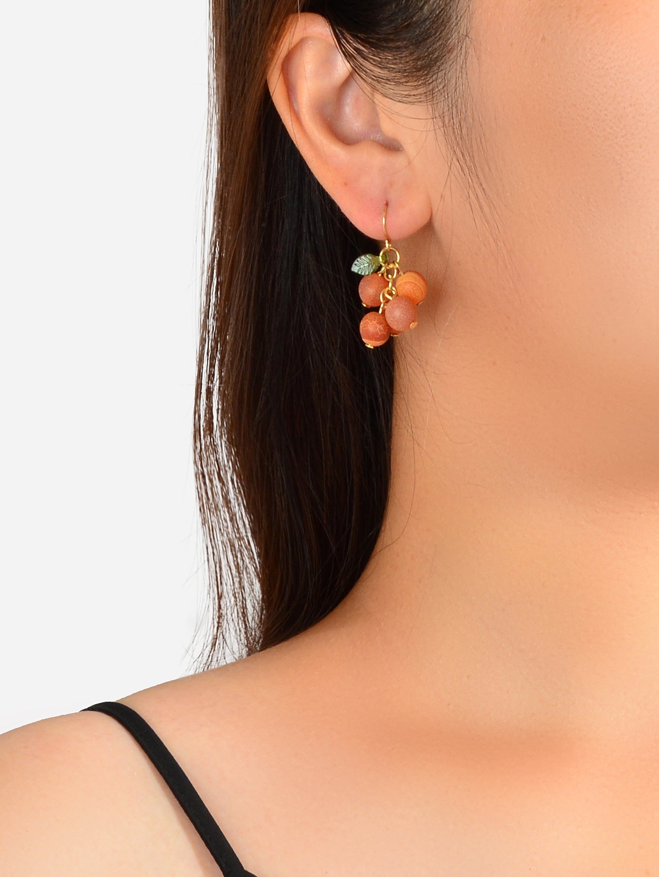 Fruit Jewellery Red Ball Charm Grape Dangle Earrings Best Friends Funny Gifts
