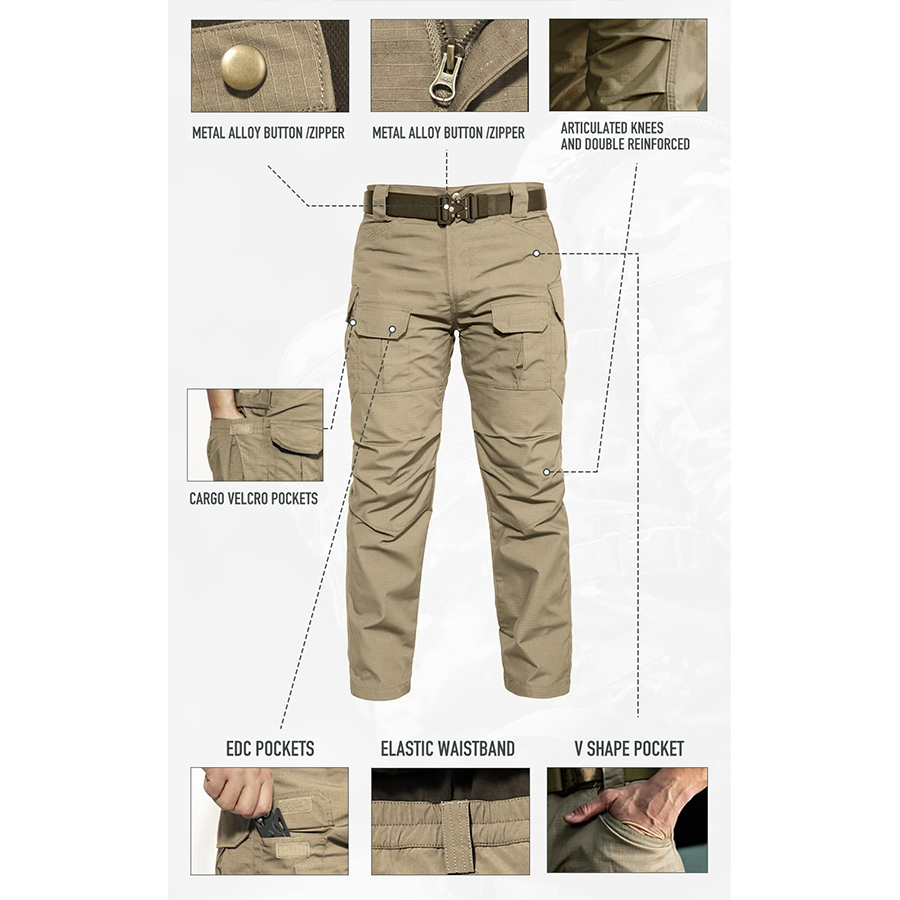 Tactical Outdoor Desert Multi-Pocket Pants - XZ