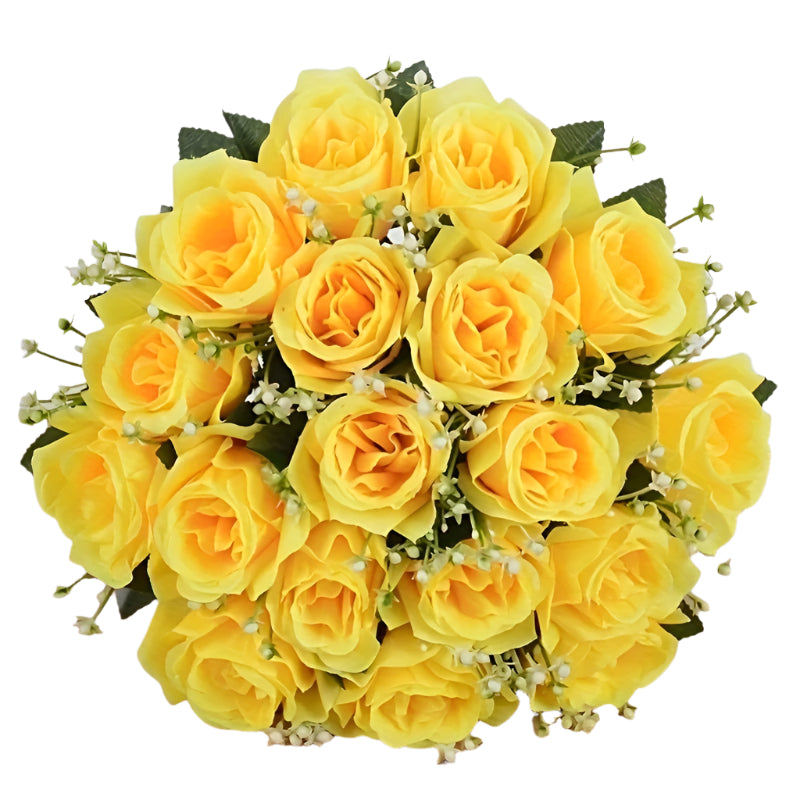Silk Artificial Roses Bouquet for Home Decor