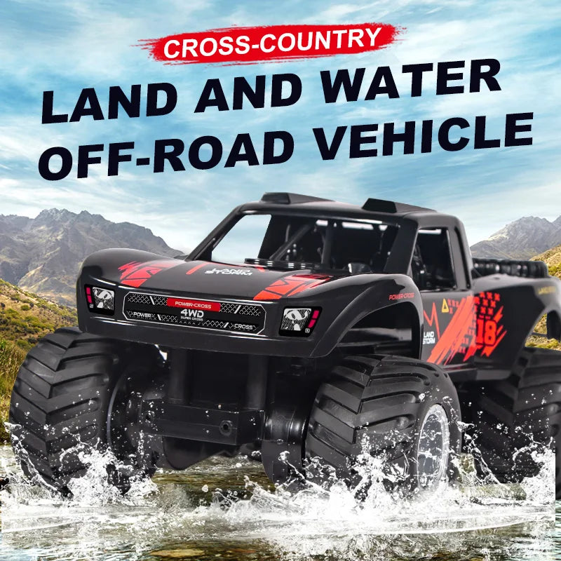 All-Terrain Remote Control Amphibious Monster Truck for Kids
