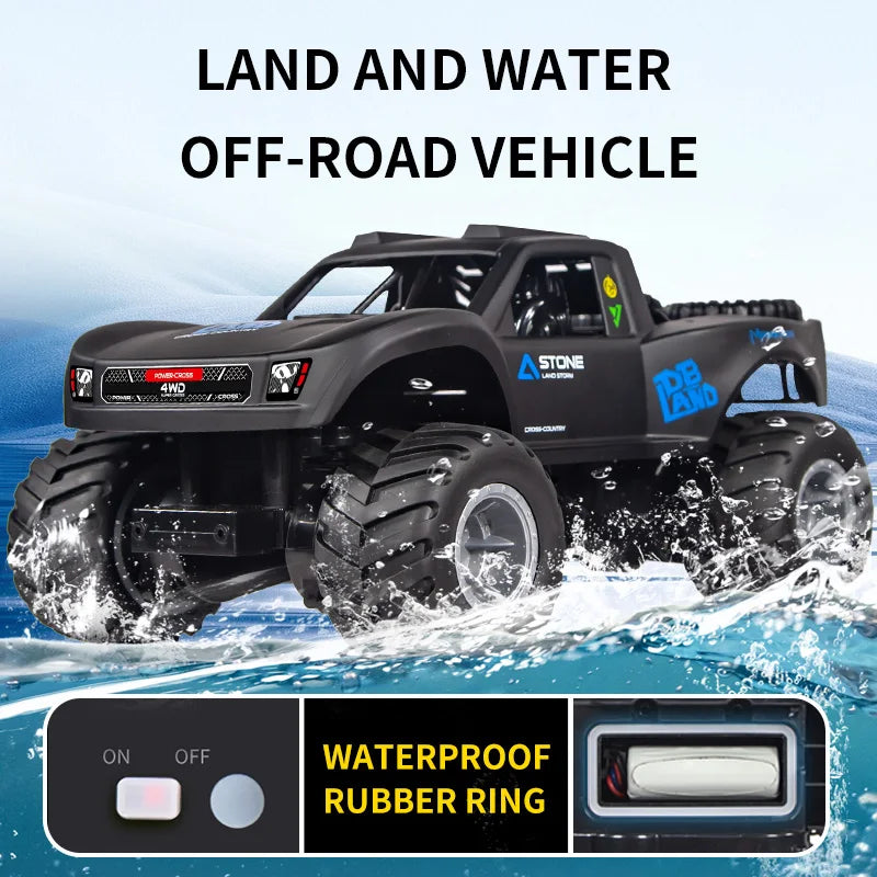 All-Terrain Remote Control Amphibious Monster Truck for Kids