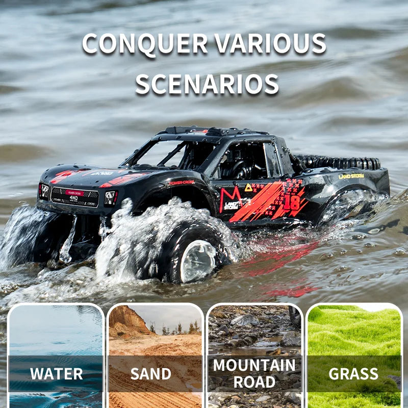 All-Terrain Remote Control Amphibious Monster Truck for Kids