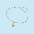 Gold Color Adjustable Conch Charm Anklet Ocean Beach Chain Holiday Foot Jewelry