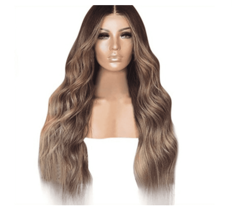 Korean Silk Gradient Long Curly Hair Wig-3