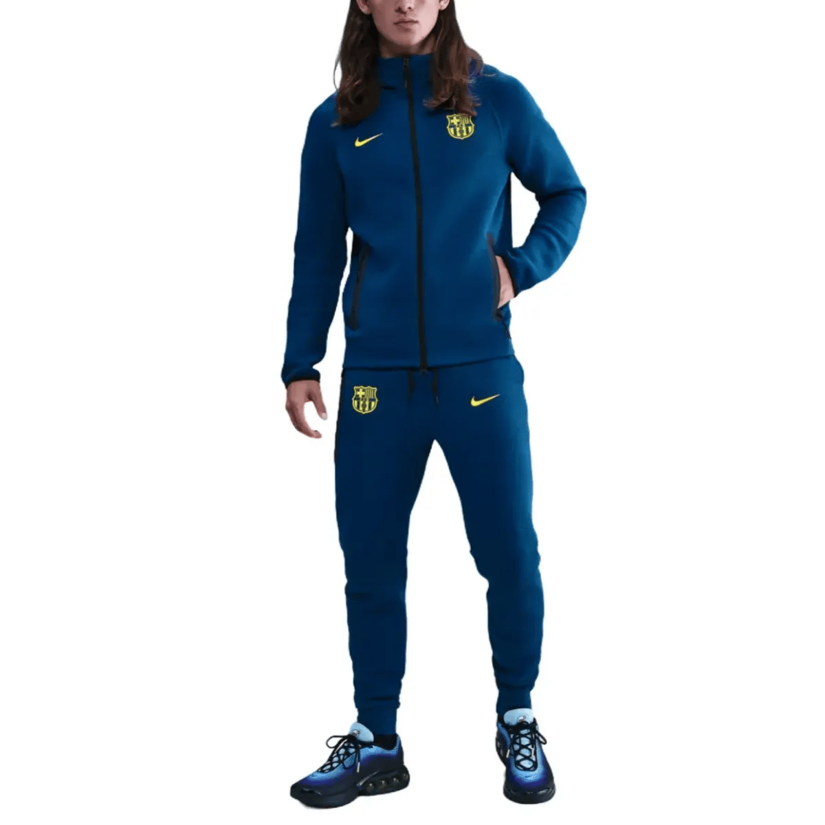 FC Barcelona blue Tech Fleece presentation tracksuit 2026 - Nike-2